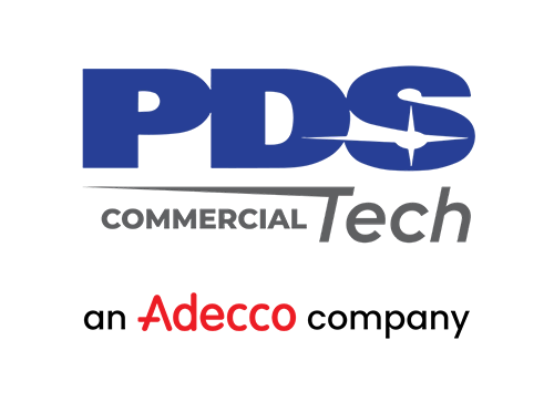 Logo reading: P D S Tech Commercial, an Adecco company